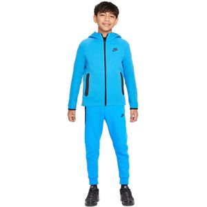 Nike Tech Fleece Sportswear Trainingspak Kids Blauw Zwart