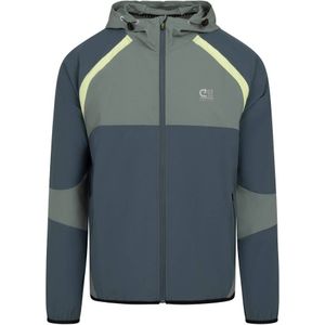 Cruyff Agate Hooded Trainingsjack Groen Blauw
