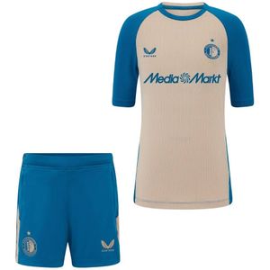 Castore Feyenoord Pre-Match Trainingsset 2025-2026 Kids Donkerblauw Grijs