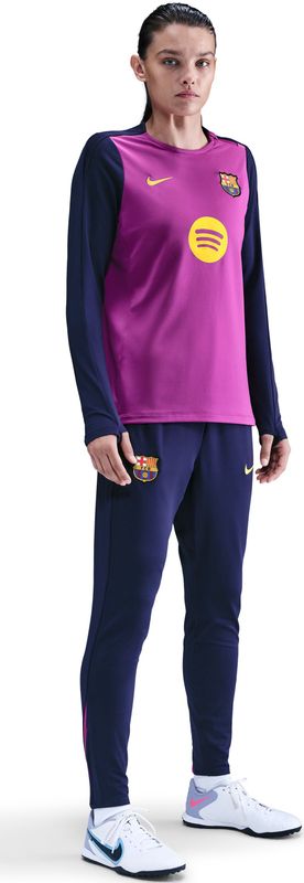 NIKE - fcb w nk df strk crew top k - Trainingshirt - Paars - Lange Mouw Dames