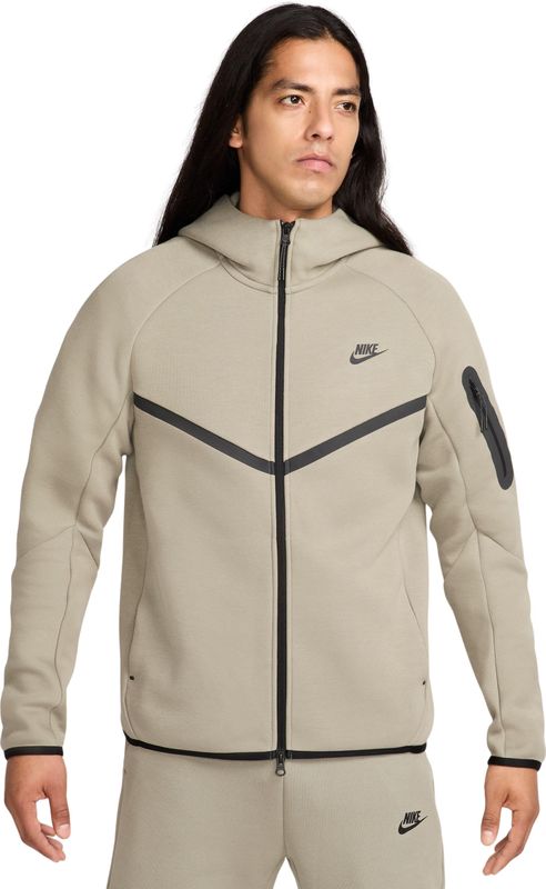 Nike Tech Windrunner herenjack van fleece met rits over de hele lengte - Groen