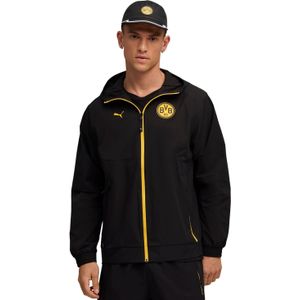 PUMA Borussia Dortmund Pumatech Trainingsjack Woven 2025-2026 Zwart Geel