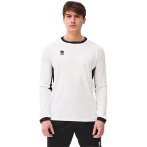 Robey Victory Voetbalshirt Lange Mouwen Wit Zwart