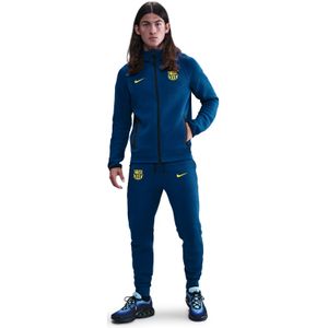 Nike FC Barcelona Tech Fleece Trainingspak Full-Zip 2025-2026 Donkerblauw Geel