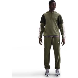Nike - Club Fleece - Trainingspak - Olijfgroen Grijs Groenbruin Wit