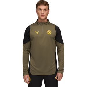 PUMA - Borussia Dortmund - Trainingstop - Groen/Zwart - Kwartrits - Heren