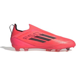 adidas F50 Pro Veterloze Gras Voetbalschoenen (FG) Kids Felrood Zwart Zilver