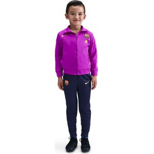 Nike - FC Barcelona Strike - Trainingspak - Felpaars Donkerblauw Goud - 2025-2026 Kleuters