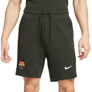 Nike FC Barcelona Tech Fleece Broekje 2023-2024 Donkergroen Wit