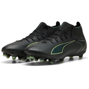 PUMA Ultra 6 Match+ High - Voetbalschoenen - Zwart Donkergroen Lichtgroen