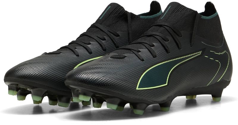 PUMA Ultra 6 Match+ High - Voetbalschoenen - Zwart Donkergroen Lichtgroen