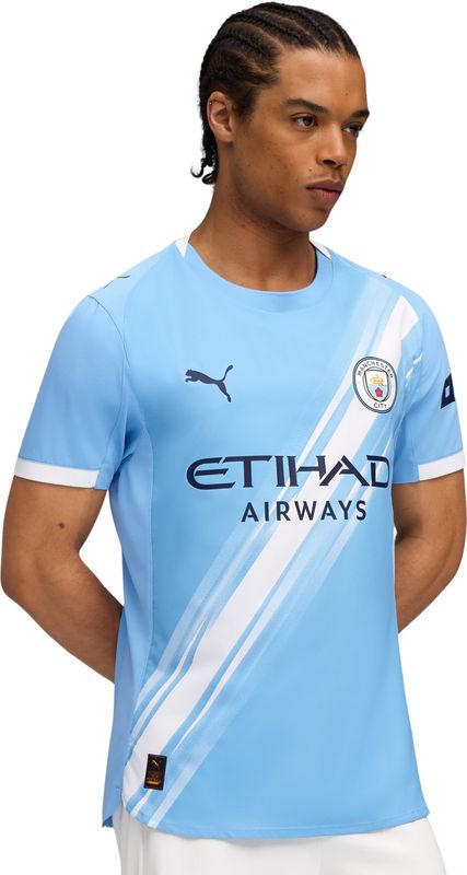 PUMA Manchester City Thuisshirt Authentic - Blauw - 100% Gerecycled Polyester