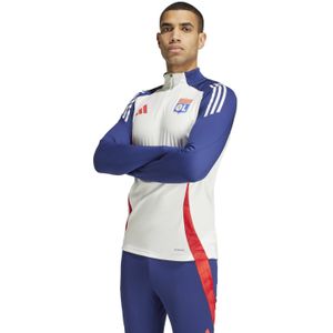 adidas Olympique Lyon Trainingstrui 1/4-Zip 2024-2025 Wit Donkerblauw Rood