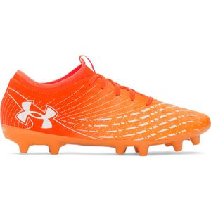 Under Armour Magnetico Select 5 Gras Voetbalschoenen (FG) Oranje Wit
