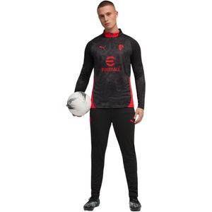 PUMA AC Milan Trainingspak 1/4-Zip 2025-2026 Zwart Rood