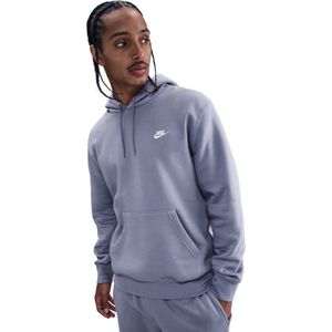 Nike - Hoodie Club Small Logo - Blauw - Heren