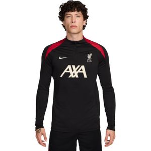 Nike Liverpool Strike Trainingstrui 1/4-Zip 2024-2025 Zwart Rood