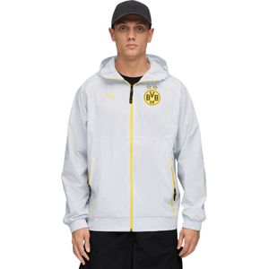 PUMA Borussia Dortmund Pumatech Trainingsjack Woven 2025-2026 Zilver Geel