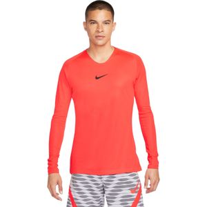 Nike Dri-Fit Park Ondershirt Lange Mouwen Felrood Zwart