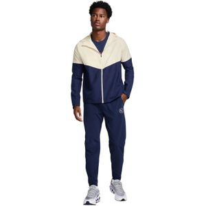 Nike Sportswear Air Woven Trainingspak Full-Zip Donkerblauw Beige Rood Zilver