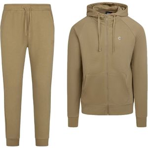 Cruyff Classic Trainingspak Hooded Full-Zip Beige