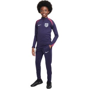 Nike Engeland Strike Trainingspak 1/4-Zip 2024-2026 Kids Donkerblauw Rood Wit