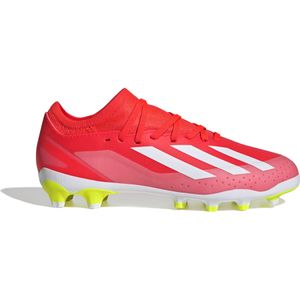 adidas X Crazyfast League Gras / Kunstgras Voetbalschoenen (MG) Kids Felrood Wit Geel