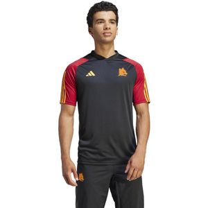 adidas AS Roma Trainingsshirt 2023-2024 Zwart Rood Geel