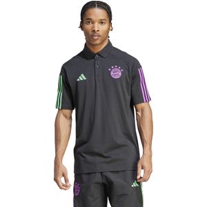 adidas Bayern München Polo 2023-2024 Zwart Groen Paars