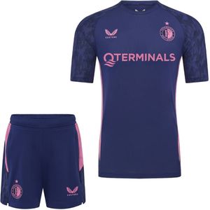 Castore Feyenoord Trainingsset 2025-2026 Kids Donkerblauw Roze