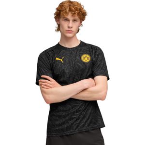 PUMA - Borussia Dortmund Pre-Match - Trainingsshirt - Zwart Geel - 2025-2026