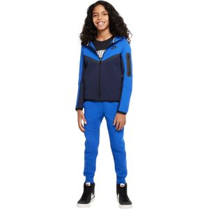 Nike Tech Fleece Sportswear Trainingspak Kids Donkerblauw Blauw Zwart