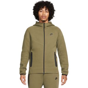 Nike Tech Fleece Sportswear Vest Olijfgroen Zwart