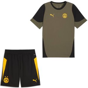 PUMA Borussia Dortmund Trainingsset 2025-2026 Olijfgroen Zwart Geel