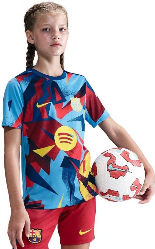 FC Barcelona Academy Pro Fourth Nike Dri-FIT warming-uptop voor kids - Blauw