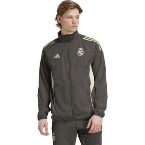 adidas - Real Madrid - Trainingsjack - Grijs Lichtgroen - 100% Gerecycled Polyester