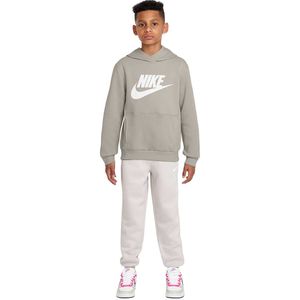 Nike Sportswear Club Big Logo Fleece Hoodie Trainingspak Kids Grijs Wit