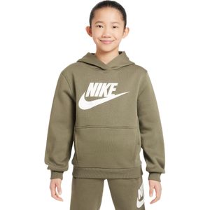 Nike - Sportswear Club Big Logo - Fleece Hoodie - Olijfgroen - Kids