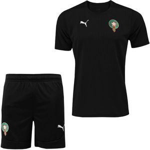 PUMA Marokko Trainingsset 2024-2026 Kids Zwart Zilver