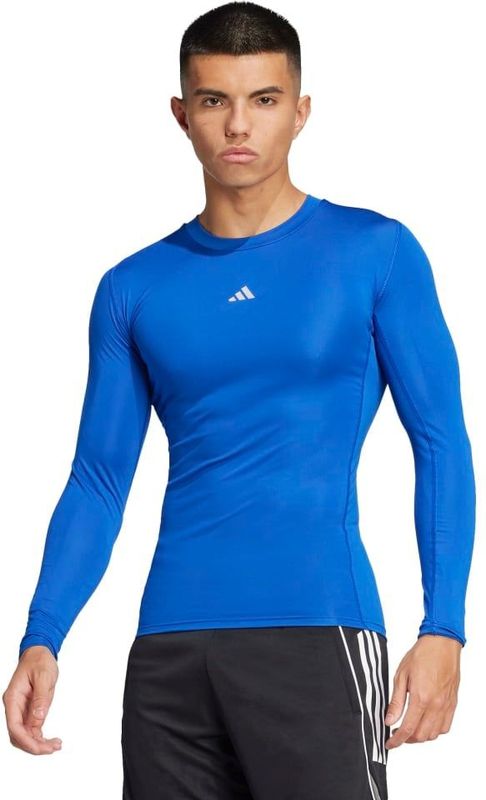 adidas - TECHFIT - Ondershirt - Blauw - Lange Mouwen