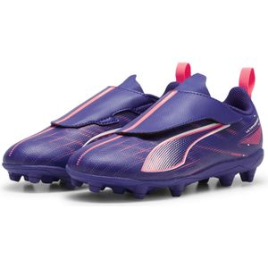 PUMA Ultra 5 Play V Gras / Kunstgras Voetbalschoenen (MG) RB Kids Paars Lichtroze Wit