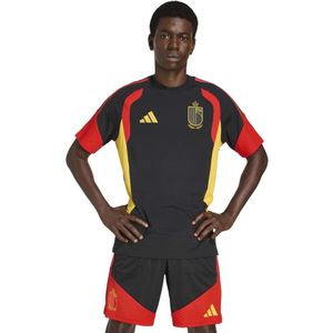 adidas België T-Shirt 2026-2028 Zwart Geel Rood