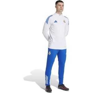 adidas Real Madrid Trainingspak 1/4-Zip Europees 2025-2026 Wit Blauw