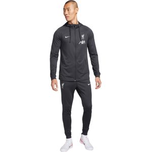 Nike Liverpool Strike Trainingspak Full-Zip Hooded 2023-2024 Donkergrijs