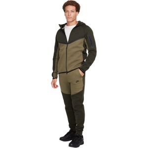 Nike Tech Fleece Sportswear Trainingspak Donker Olijfgroen Olijfgroen Zwart