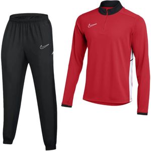 Nike Academy 25 Trainingspak 1/4-Zip Rood Zwart Wit