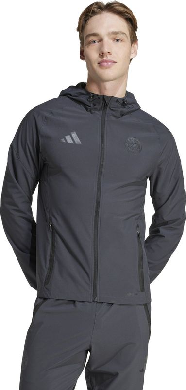 adidas - Tiro 2024/25 - Hoodie - Rood/Wit - Gemengde Katoenstof