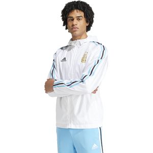 adidas Argentinië DNA Windbreaker 2024-2026 Wit Lichtblauw Zwart