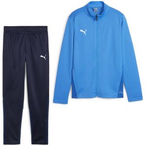 PUMA teamGOAL Trainingspak Full-Zip Blauw Donkerblauw Wit