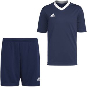 adidas Entrada 22 Trainingsset Kids Donkerblauw Wit